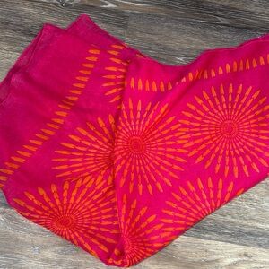 Vibrant Pink and Orange Women's Scarf